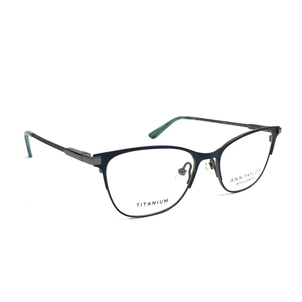 Ann Taylor Petite Eyeglasses Frames ATP611 C03 Twilight Blue Silver 49-16-130